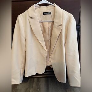 Allegra K Classic Cream Blazer